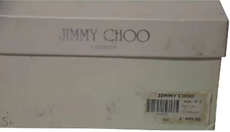 Jimmy Choo Pre-owned Leather heels Yellow Dames