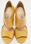 Jimmy Choo Pre-owned Leather sandals Beige Dames - Thumbnail 3