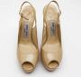 Jimmy Choo Pre-owned Leather sandals Beige Dames - Thumbnail 3