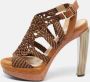 Jimmy Choo Pre-owned Leather sandals Beige Dames - Thumbnail 2