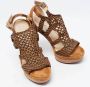 Jimmy Choo Pre-owned Leather sandals Beige Dames - Thumbnail 4