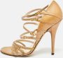 Jimmy Choo Pre-owned Leather sandals Beige Dames - Thumbnail 2