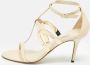 Jimmy Choo Pre-owned Leather sandals Beige Dames - Thumbnail 2