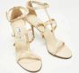 Jimmy Choo Pre-owned Leather sandals Beige Dames - Thumbnail 4