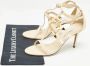 Jimmy Choo Pre-owned Leather sandals Beige Dames - Thumbnail 9