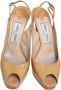 Jimmy Choo Pre-owned Leather sandals Beige Dames - Thumbnail 2