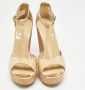 Jimmy Choo Pre-owned Leather sandals Beige Dames - Thumbnail 3