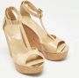 Jimmy Choo Pre-owned Leather sandals Beige Dames - Thumbnail 4