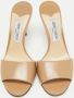 Jimmy Choo Pre-owned Leather sandals Beige Dames - Thumbnail 2