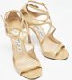 Jimmy Choo Pre-owned Leather sandals Beige Dames - Thumbnail 4