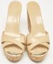 Jimmy Choo Pre-owned Leather sandals Beige Dames - Thumbnail 3