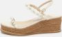 Jimmy Choo Pre-owned Leather sandals Beige Dames - Thumbnail 2