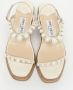 Jimmy Choo Pre-owned Leather sandals Beige Dames - Thumbnail 3