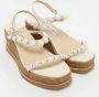 Jimmy Choo Pre-owned Leather sandals Beige Dames - Thumbnail 4