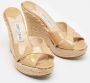 Jimmy Choo Pre-owned Leather sandals Beige Dames - Thumbnail 3