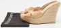 Jimmy Choo Pre-owned Leather sandals Beige Dames - Thumbnail 8