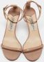 Jimmy Choo Pre-owned Leather sandals Beige Dames - Thumbnail 3