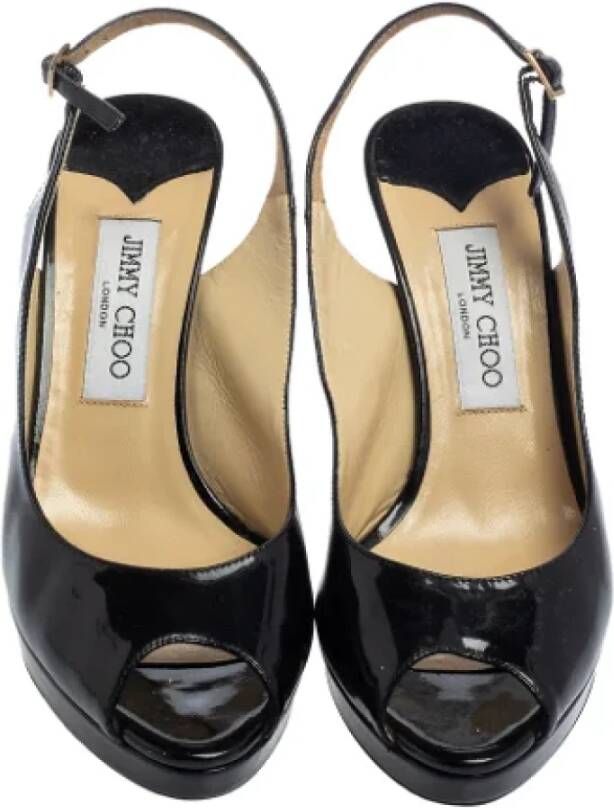 Jimmy Choo Pre-owned Leather sandals Black Dames