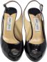 Jimmy Choo Pre-owned Leather sandals Black Dames - Thumbnail 2