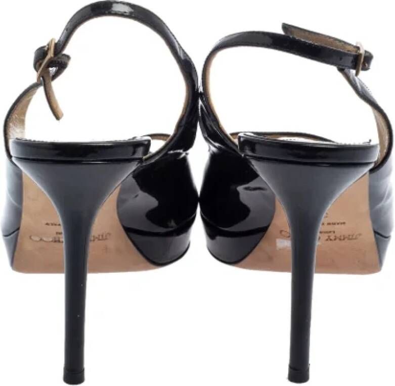 Jimmy Choo Pre-owned Leather sandals Black Dames