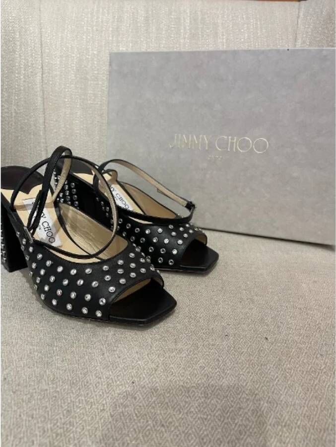 Jimmy Choo Pre-owned Leather sandals Black Dames