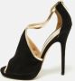 Jimmy Choo Pre-owned Leather sandals Black Dames - Thumbnail 2