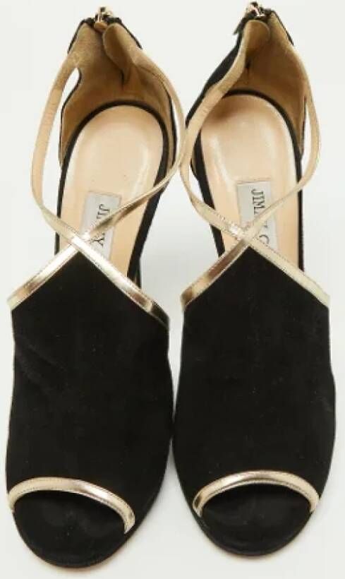 Jimmy Choo Pre-owned Leather sandals Black Dames