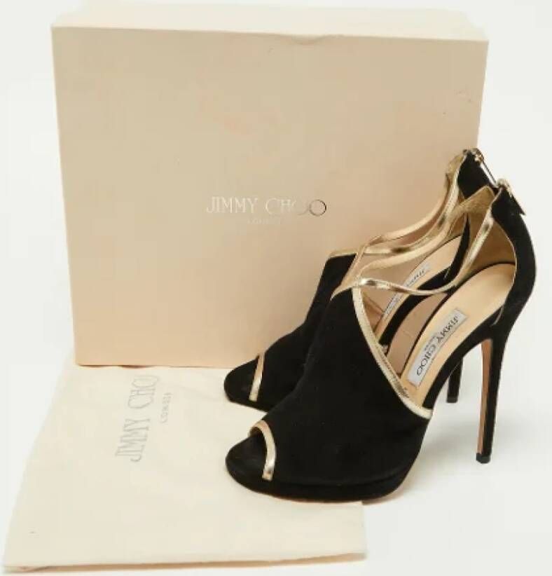 Jimmy Choo Pre-owned Leather sandals Black Dames