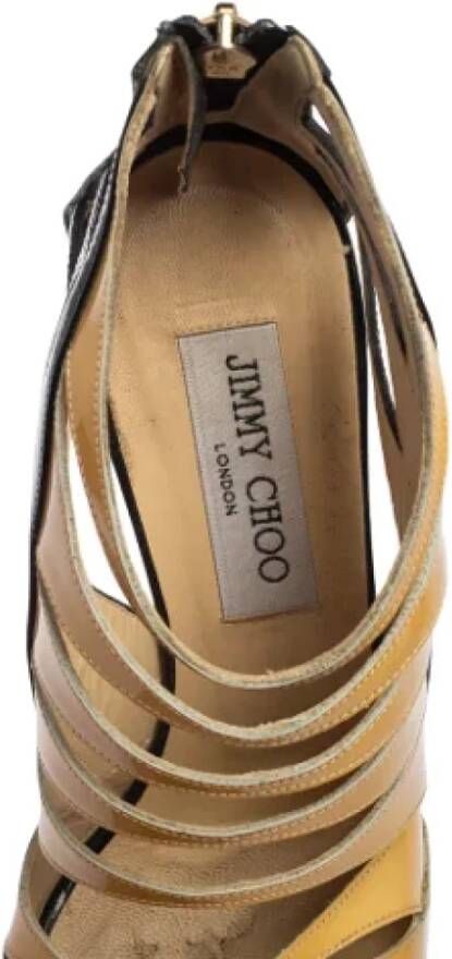 Jimmy Choo Pre-owned Leather sandals Black Dames