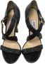 Jimmy Choo Pre-owned Leather sandals Black Dames - Thumbnail 2