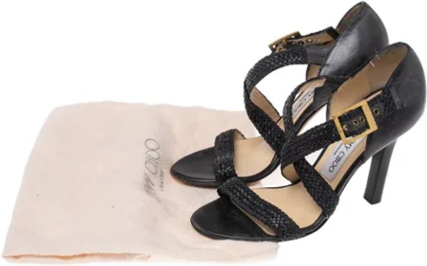 Jimmy Choo Pre-owned Leather sandals Black Dames