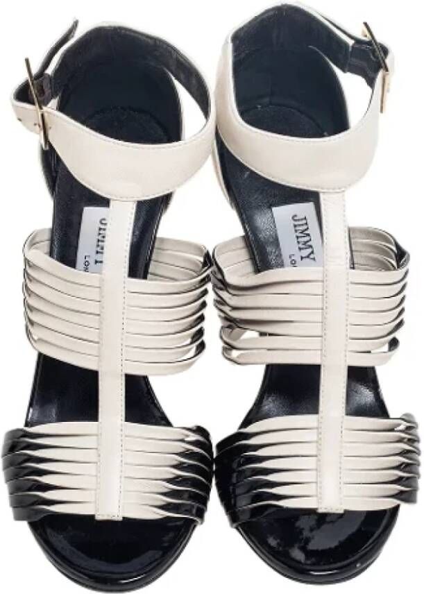 Jimmy Choo Pre-owned Leather sandals Black Dames