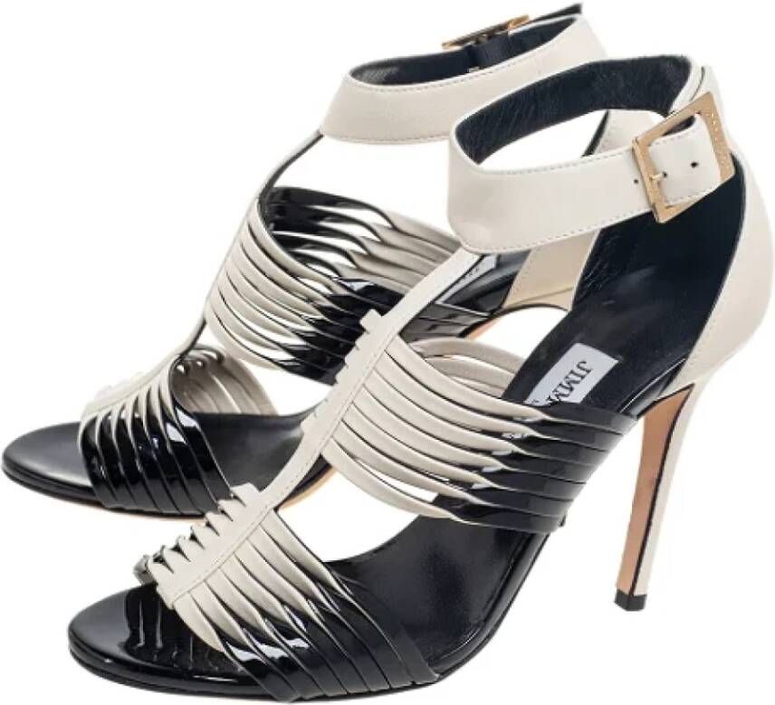 Jimmy Choo Pre-owned Leather sandals Black Dames