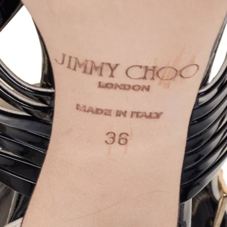 Jimmy Choo Pre-owned Leather sandals Black Dames