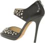 Jimmy Choo Pre-owned Leather sandals Black Dames - Thumbnail 2