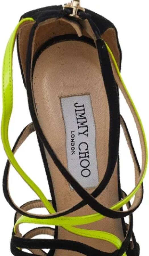 Jimmy Choo Pre-owned Leather sandals Black Dames