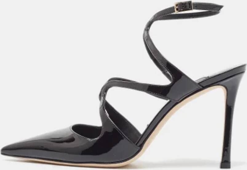 Jimmy Choo Pre-owned Leather sandals Black Dames