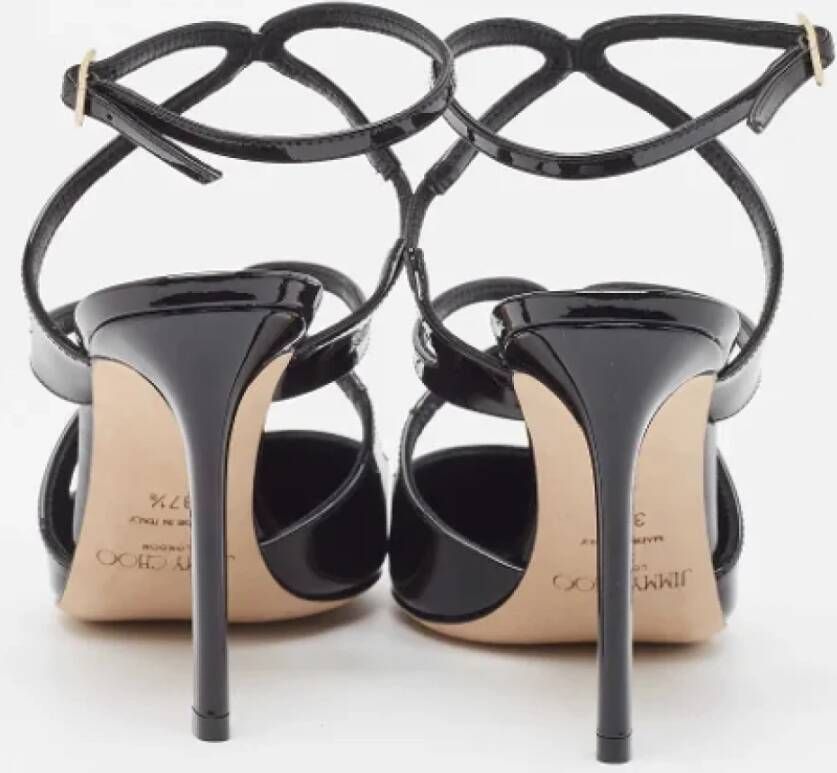 Jimmy Choo Pre-owned Leather sandals Black Dames