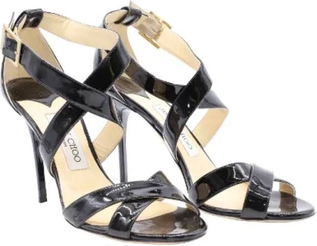 Jimmy Choo Pre-owned Leather sandals Black Dames