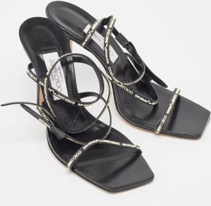 Jimmy Choo Pre-owned Leather sandals Black Dames