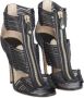 Jimmy Choo Pre-owned Leather sandals Black Dames - Thumbnail 2