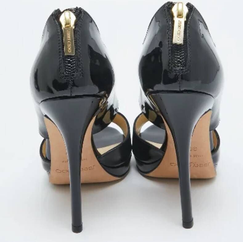 Jimmy Choo Pre-owned Leather sandals Black Dames