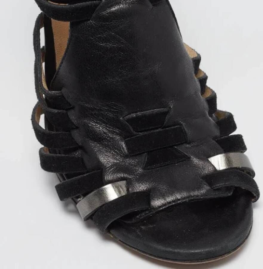 Jimmy Choo Pre-owned Leather sandals Black Dames