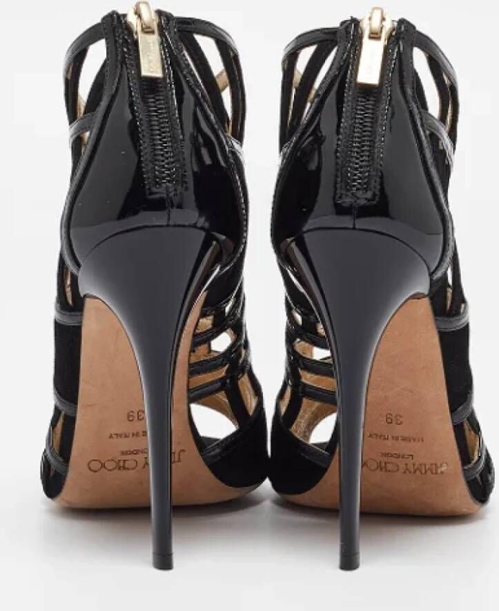 Jimmy Choo Pre-owned Leather sandals Black Dames