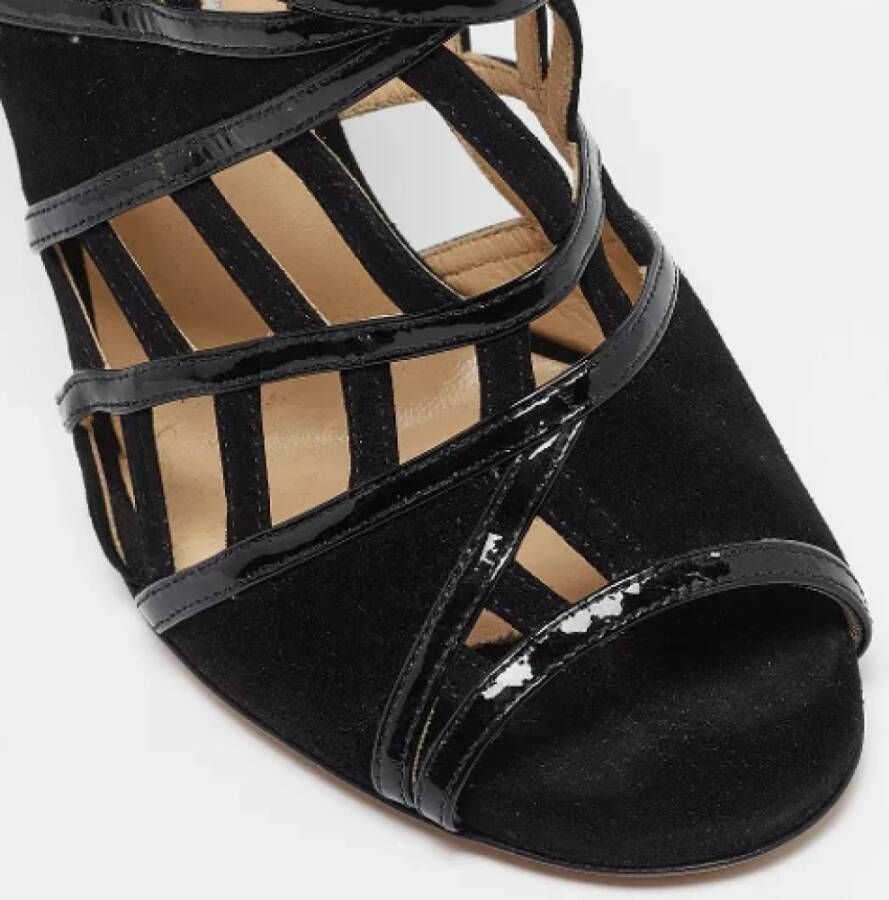 Jimmy Choo Pre-owned Leather sandals Black Dames