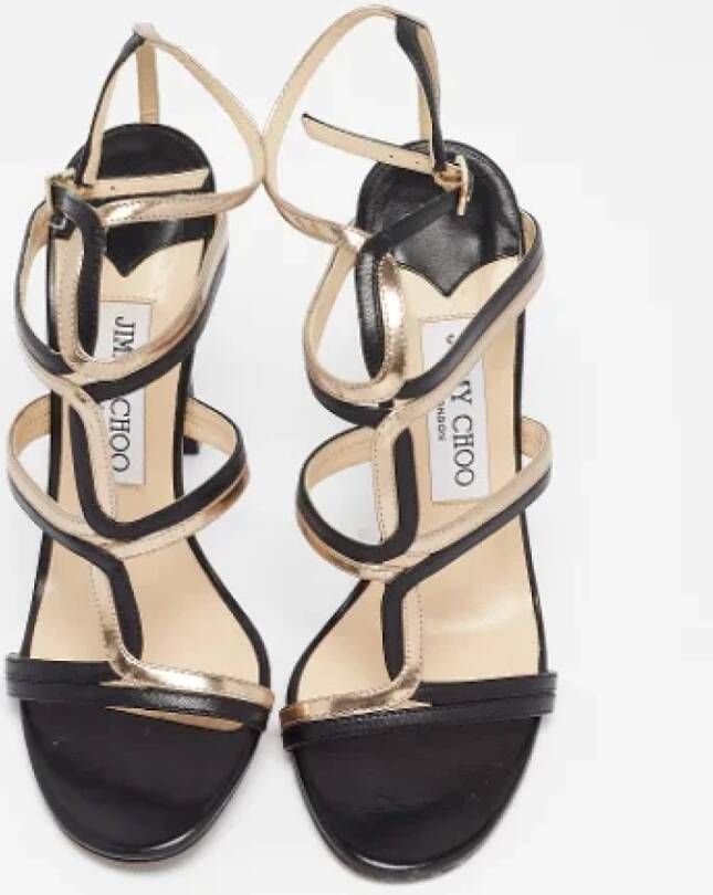 Jimmy Choo Pre-owned Leather sandals Black Dames