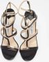 Jimmy Choo Pre-owned Leather sandals Black Dames - Thumbnail 2