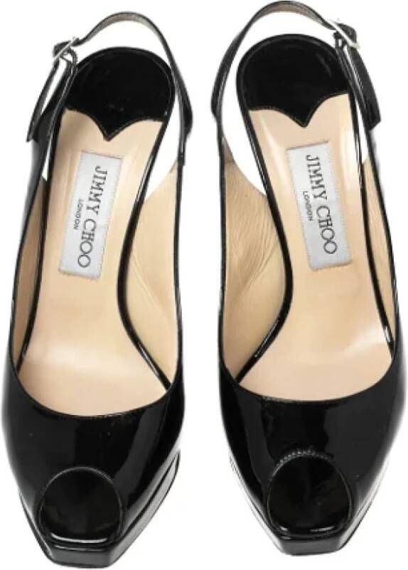 Jimmy Choo Pre-owned Leather sandals Black Dames