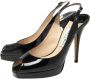 Jimmy Choo Pre-owned Leather sandals Black Dames - Thumbnail 3