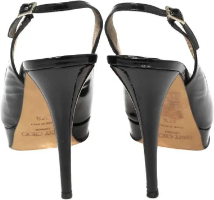 Jimmy Choo Pre-owned Leather sandals Black Dames